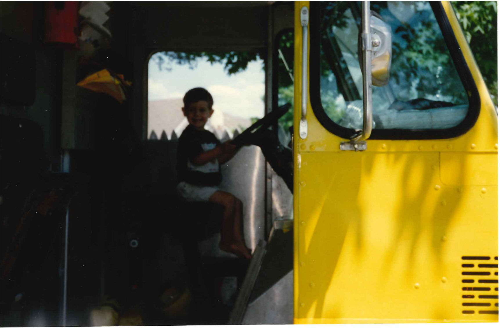 Me driving a bread truck in 1994.